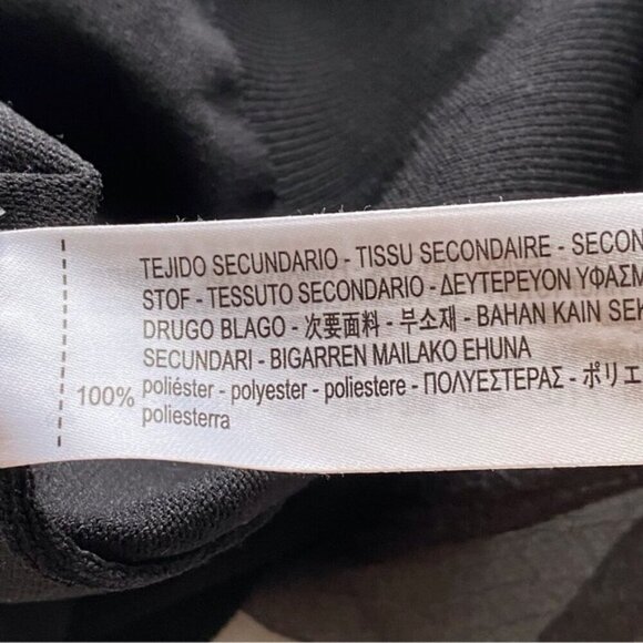 Zara Contrast Organza Sweater Small Puff Sheer Sleeves Collar Witchy Goblin Goth - Picture 11 of 16